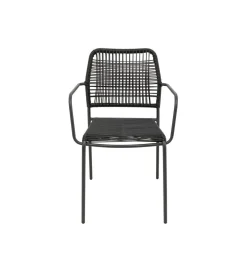Zestaw 4 krzeseł MADAGASCAR czarnych