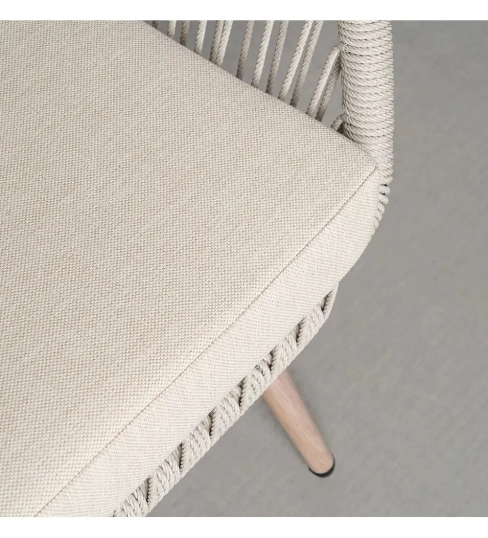 Zestaw ogrodowy DUNA sofa 153 cm dwa fotele 74 cm stolik 66 cm