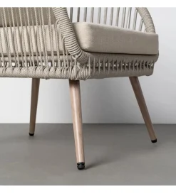 Zestaw ogrodowy DUNA sofa 153 cm dwa fotele 74 cm stolik 66 cm