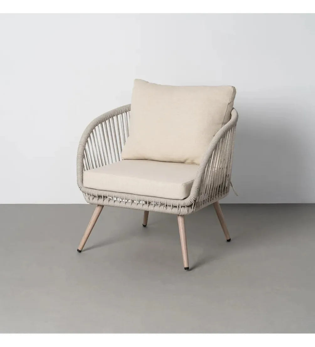 Zestaw ogrodowy DUNA sofa 153 cm dwa fotele 74 cm stolik 66 cm