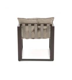 Zestaw ogrodowy SHARK brązowy - sofa + 2 x fotel + ława