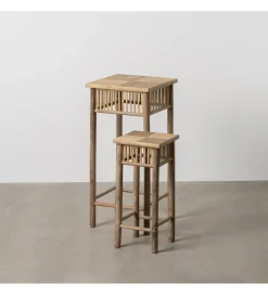 Zestaw stolików BAMBÚ 32 cm 22 cm bambus