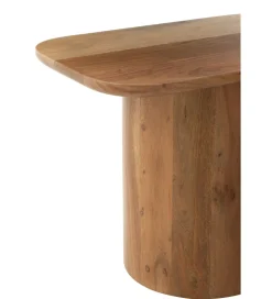 Zestaw 2 stolików kawowych ACATA 60 cm 80 cm drewno akacja