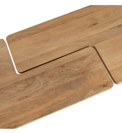 Zestaw 2 stolików kawowych ASANA 120 cm drewno mango