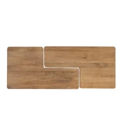 Zestaw 2 stolików kawowych ASANA 120 cm drewno mango