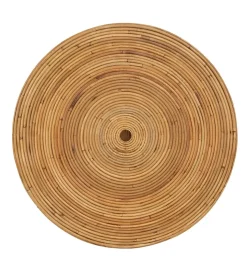 Zestaw 2 stolików kawowych MEGORY 60 cm 39 cm ratan
