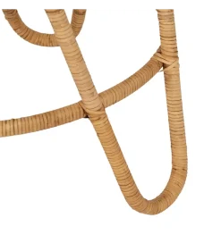 Zestaw 2 stolików kawowych MEGORY 60 cm 39 cm ratan