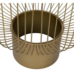 Zestaw 2 stolików kawowych RAG 50 cm 42 cm złote