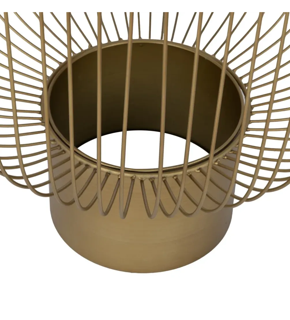 Zestaw 2 stolików kawowych RAG 50 cm 42 cm złote