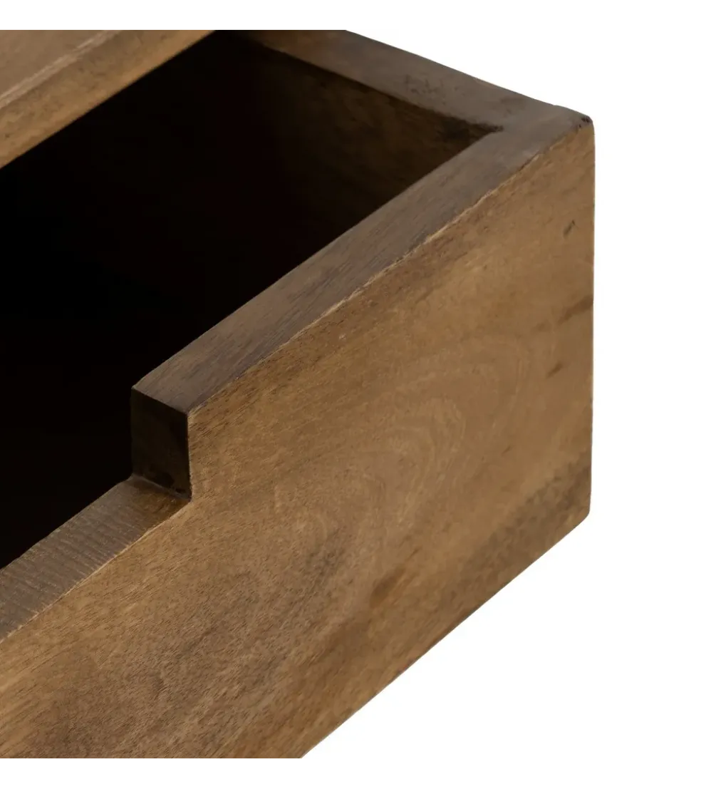 Zestaw 2 Stolików nocnych wiszących NOHENY 55 cm drewno mango