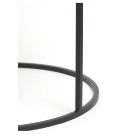 Zestaw 2 stolików TALCA 75 cm 67 cm nikiel